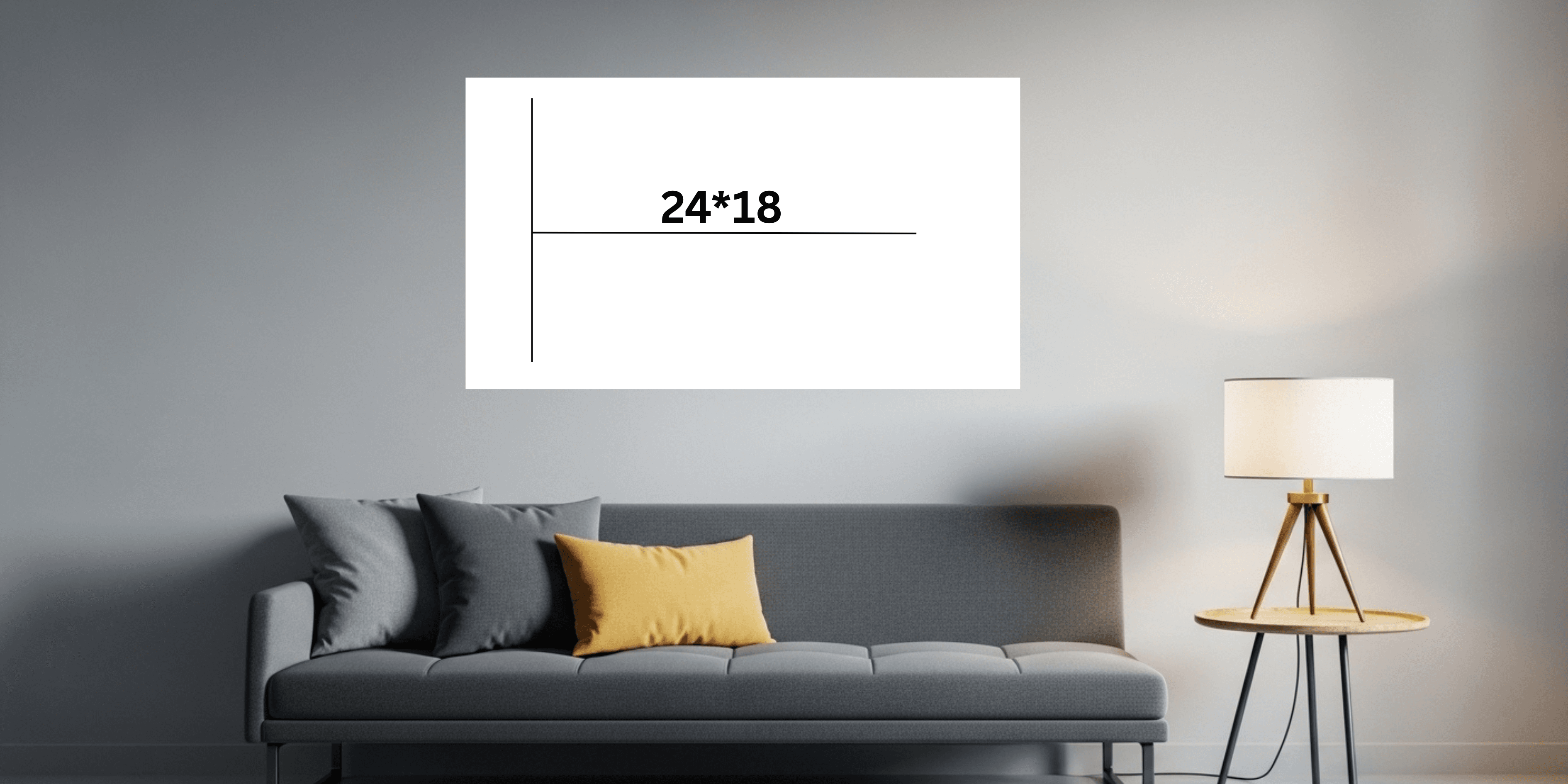 Square acrylic block styled in a home — before and after